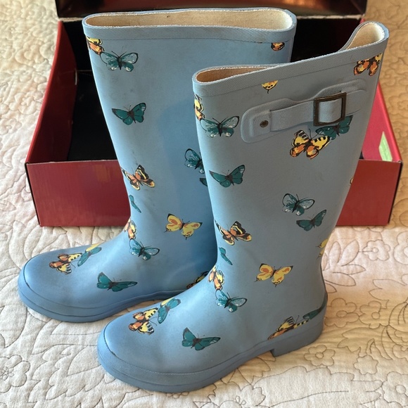 Chooka Brianne Rain Boot Butterflies, 7 - Picture 2 of 6